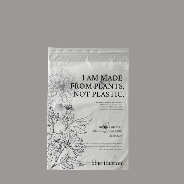 生物降(jiàng)解玉米澱粉(fěn)自(zì)封袋 生物降解玉米澱粉自封袋